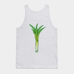 Vector leek vegetable plant Tank Top